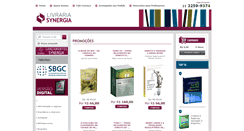 Desktop Screenshot of livrariasynergia.com.br